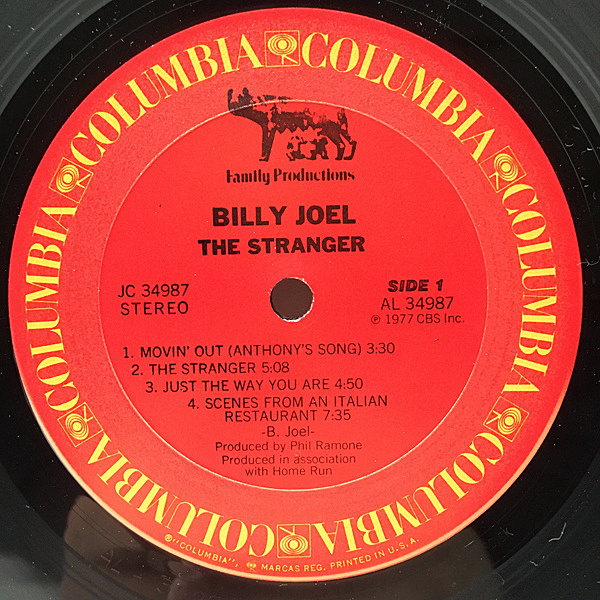 BILLY JOEL / The Stranger (LP) / Columbia | WAXPEND RECORDS