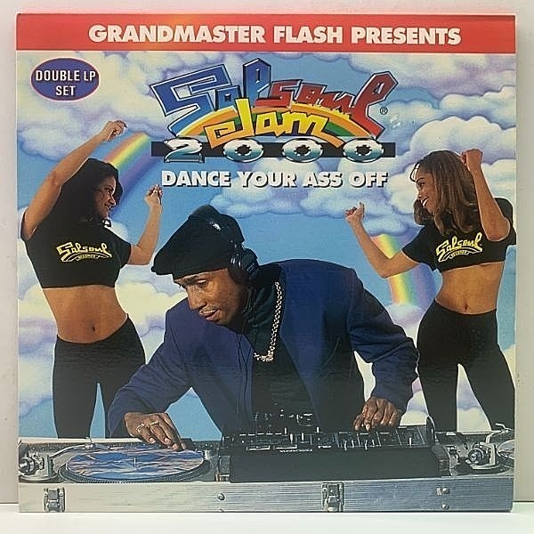レコードメイン画像：美品!! 2LP USオリジナル GRANDMASTER FLASH Salsoul Jam 2000 ('97 Salsoul) 自身のラップで煽りながら繰り広げるノンストップDJミックス