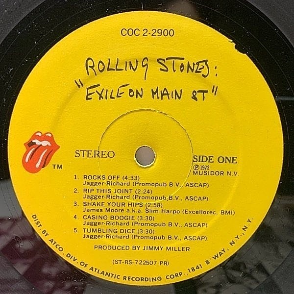 The Rolling Stones Exile on Main St. レコー ROLLING STONES / Exile On Main ST (LP) / Rolling Stones