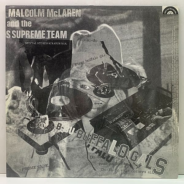 レコードメイン画像：美品!! Germanyプレス 12インチ MALCOLM MCLAREN and WORLD'S FAMOUS SUPREME TEAM Buffalo Gals (Special Stereo Scratch Mix) エレクトロ