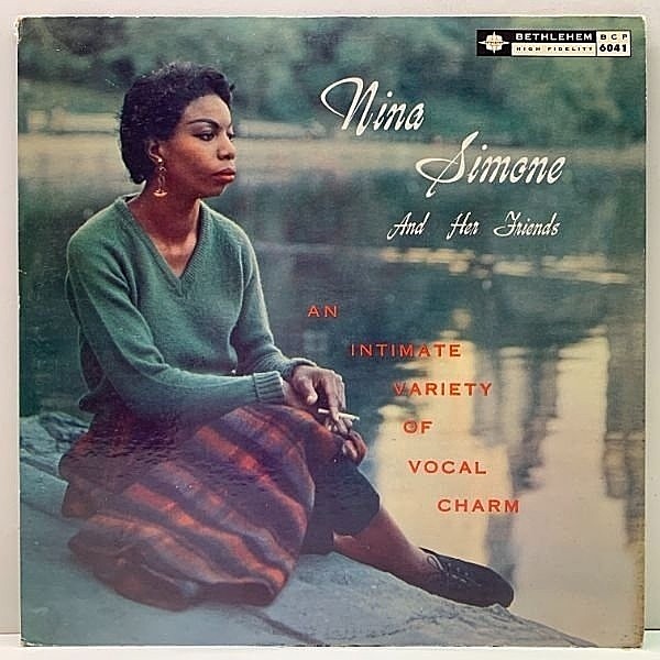 レコードメイン画像：USオリジナル MONO 深溝 NINA SIMONE And Her Friends (Bethlehem BCP 6041) Little Girl Blueには未収の実質的な最初の録音なども収録