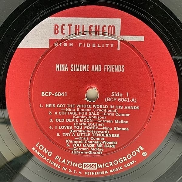 米LP Nina Simone, Chris Connor, Car Nina Simone And Her Friends An Intimate Variety Of  BCP6041 Bethlehem Records /00260 Nina Simone, Chris Connor, Carmen McRae – Nina Simone And