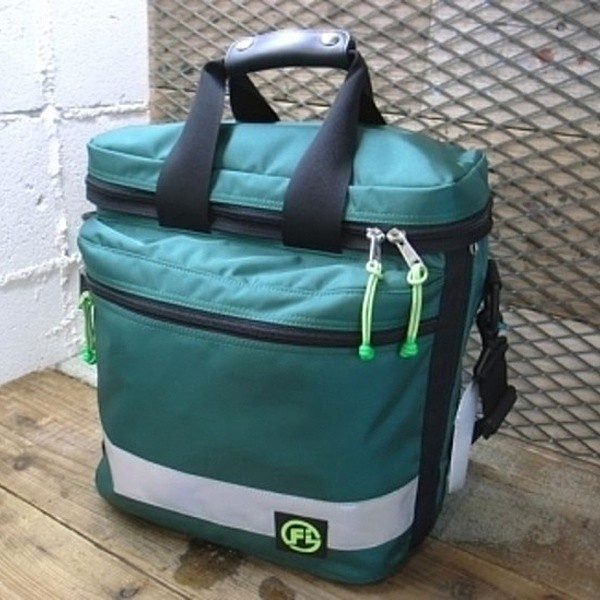 レコードメイン画像：便利で丈夫!! LP レコード バッグ トート record bag ケース BOX (緑/GREEN)