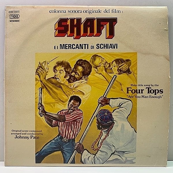 レコードメイン画像：伊オンリー Diffジャケ 良好盤!! JOHNNY PATE Shaft In Africa - Shaft E I Mercanti Di Schiavi ('73 ABC) アフリカ作戦 Ultimate Breaks