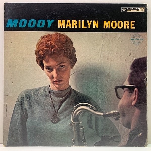 レコードメイン画像：良好!! MONO 深溝 USオリジナル MARILYN MOORE Moody (Bethlehem BCP 73) Al Cohn, Barry Galbraith, Milt Hinton 伴奏も最高です