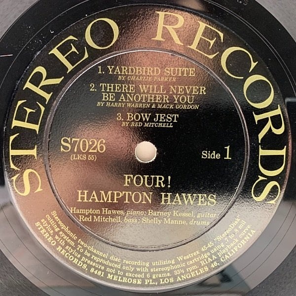 HAMPTON HAWES / BARNEY KESSEL / SHELLY MANNE / RED MITCHELL