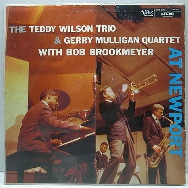 レコードメイン画像：美盤!! MONO 初版トランペッター 深溝 USオリジナル TEDDY WILSON Trio & GERRY MULLIGAN Quartet At Newport