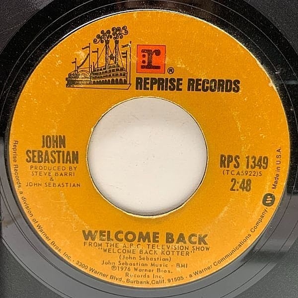 レコードメイン画像：USオリジナル 7インチ JOHN SEBASTIAN Welcome Back / Warm Baby ('76 Reprise) LOVIN' SPOONFUL ジョン・セスチャン 45RPM.