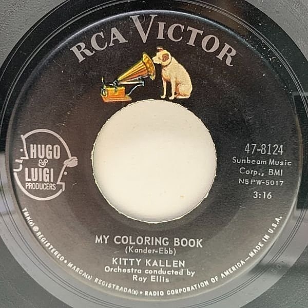 レコードメイン画像：USオリジナル 7インチ KITTY KALLEN My Coloring Book ('62 RCA Victor) RAY ELLIS キティー・カレン 45RPM.