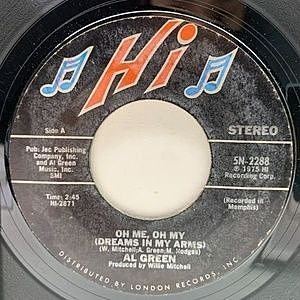 レコード画像：AL GREEN / Oh Me Oh My (Dreams In My Arms)