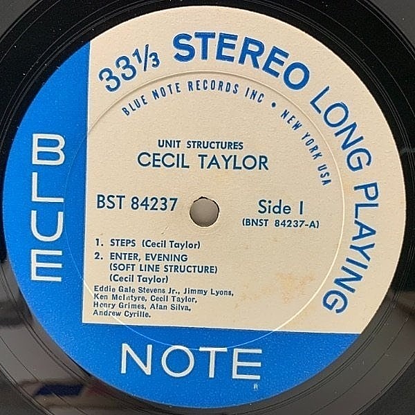 CECIL TAYLOR / Unit Structures (LP) / Blue Note | WAXPEND