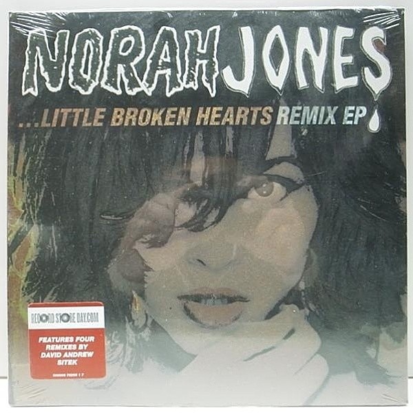 レコードメイン画像：未開封!! 限定 アナログ 10インチ NORAH JONES Little Broken Hearts Remix EP / Record Store Day