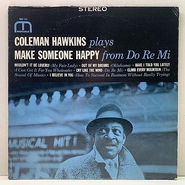 レコードメイン画像：【VANGELDER刻印】緑ラベ US 初期プレス COLEMAN HAWKINS Make Someone Happy (Moodsville 31) w/ Tommy Flanagan Trio