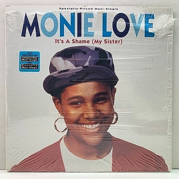 レコードメイン画像：【SPINNARS／It's A Shame使い】シュリンク美品!! USオリジナル 12インチ MONIE LOVE It's A Shame (My Sister) ('91 Warner Bros)