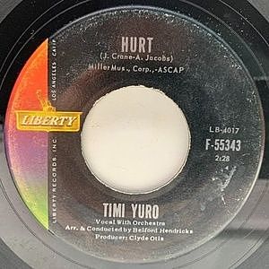 レコード画像：TIMI YURO / Hurt / I Apologize