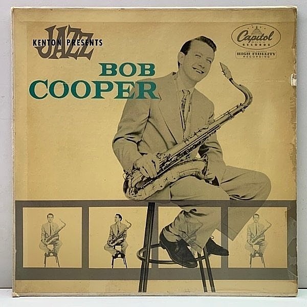 レコードメイン画像：10インチ FLAT US&Hol オリジナル The Bob Cooper Sextet (Capitol H 6501) 深溝 MONO コート w/ Howard Roberts, Curtis Counce ほか