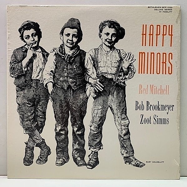 レコードメイン画像：レアな美品!! 10インチ USオリジナル RED MITCHELL Happy Minors (Bethlehem BCP 1033) w/ Zoot Sims, Conte Candoli, Stan Levey