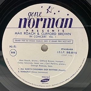 MAX ROACH / CLIFFORD BROWN / In Concert (10) / GNP | WAXPEND