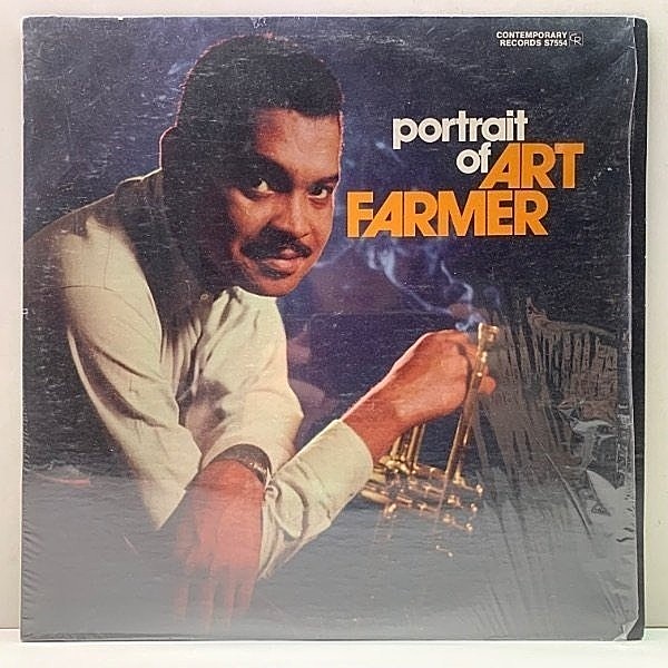 レコードメイン画像：シュリンク良好!! US 70sプレス 厚紙ジャケット ART FARMER Portrait Of (Contemporary S7027 - S7554) w/ Hank Jones Trioとのワンホーン