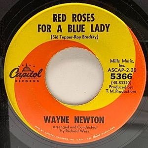 レコード画像：WAYNE NEWTON / Red Roses For A Blue Lady