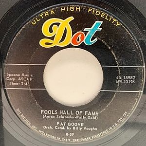 レコード画像：PAT BOONE / Fools Hall Of Fame