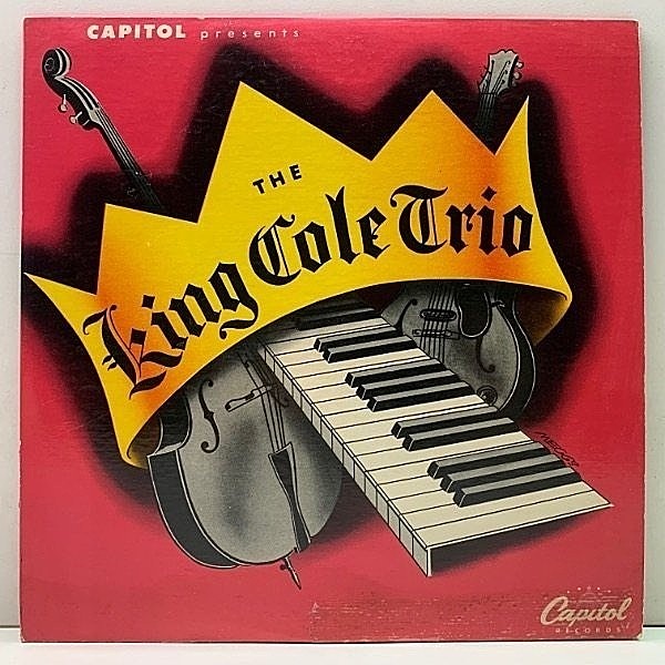 レコードメイン画像：【珍しい】10'' FLAT 初回リング・パープル 深溝 MONO オリジナル NAT KING COLE TRIO ('50 Capitol) キャリア最初期のレアなアルバム