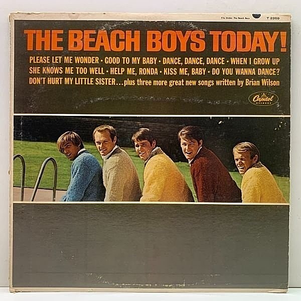 レコードメイン画像：MONO 虹リム USオリジナル THE BEACH BOYS Today ('65 Capitol T 2269) ビーチ・ボーイズ・トゥデイ 米 初回 モノラル
