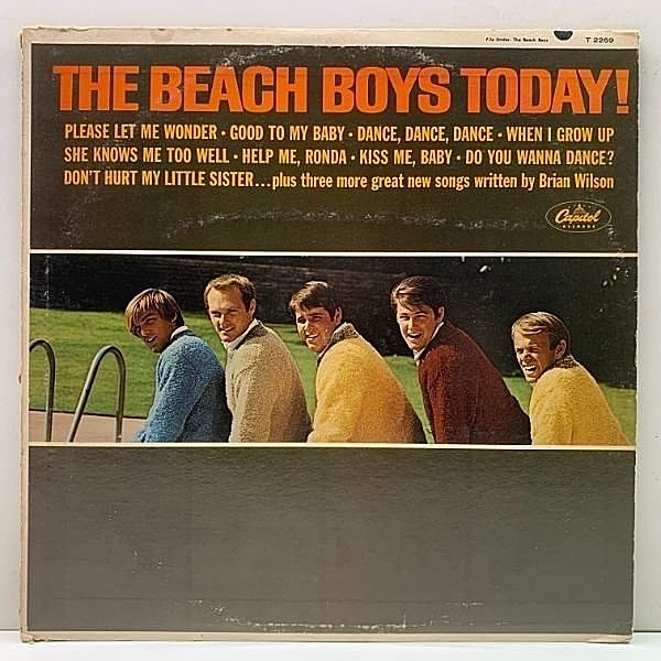レコードメイン画像：MONO 虹リム USオリジナル THE BEACH BOYS Today ('65 Capitol T 2269) ビーチ・ボーイズ・トゥデイ 米 初回 モノラル