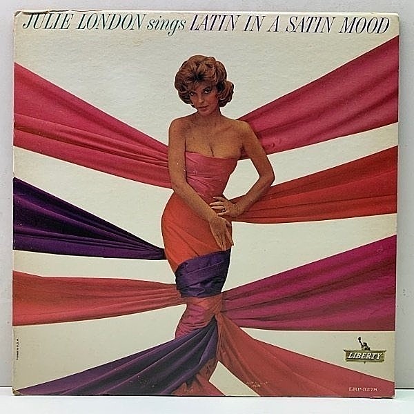 レコードメイン画像：美再生!! MONO 初版 虹ツヤ USオリジナル JULIE LONDON Sings Latin In A Satin Mood ('63 Liberty) 米 初回 モノラル LP