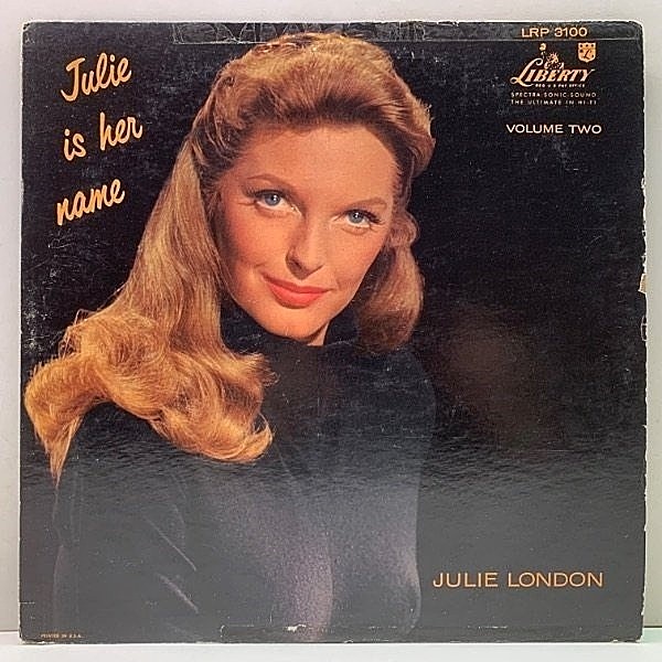 レコードメイン画像：プロモ USオリジ MONO 初版リング・ターコイズ 深溝 JULIE LONDON Is Her Name Volume II 2 ('58 Liberty) Howard Roberts, Red Mitchell