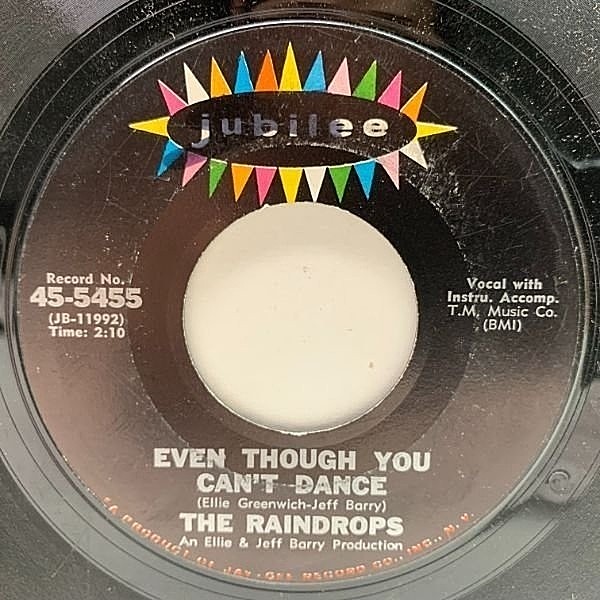 RAINDROPS / The Kind Of Boy You Can't Forget (7) / Jubilee