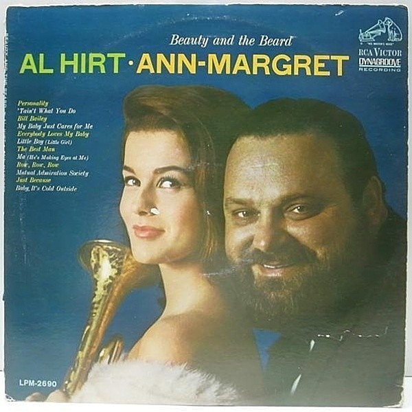 レコードメイン画像：《絶品のデュエット》美盤!! 完全オリジナル MONO 太字DYNAGROOVE ニッパー 深溝 ANN MARGRET・AL HIRT Beauty And The Beard 美女と髭