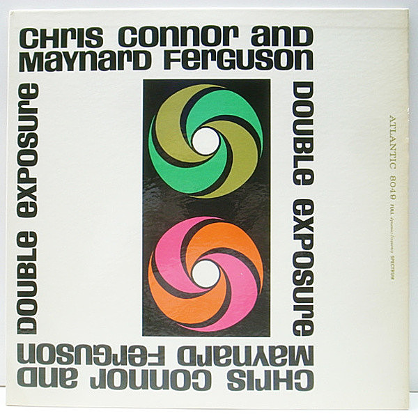 レコードメイン画像：美品 MONO 初版 白ファン USオリジナル CHRIS CONNOR & MAYNARD FERGUSON Double Exposure ('61 Atlantic) 赤紫 3色Lbl. モノラル LP