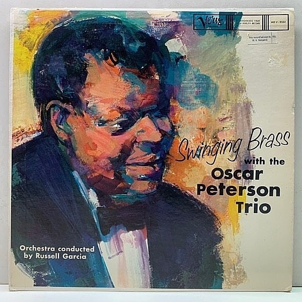 レコードメイン画像：USオリジナル MONO 初版トランペッター 深溝 OSCAR PETERSON TRIO Swinging Brass ('59 Verve) 黄金トリオとブラス・アンサンブルの共演