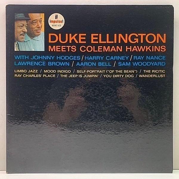 レコードメイン画像：良好盤!! MONO 橙ツヤ VANGELDER刻印 USオリジナル DUKE ELLINGTON Meets COLEMAN HAWKINS (Impulse A-26) w/ Johnny Hodges, Harry Carney
