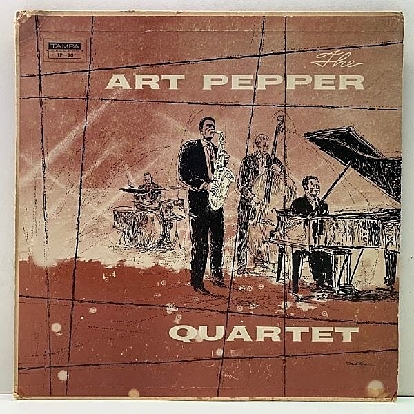 レコードメイン画像：プレイ良好!! MONO 深溝 US初期プレス ART PEPPER QUARTET (Tampa TP-20) 米モノラル 2nd w/ Russ Freeman, Ben Tucker, Gary Frommer