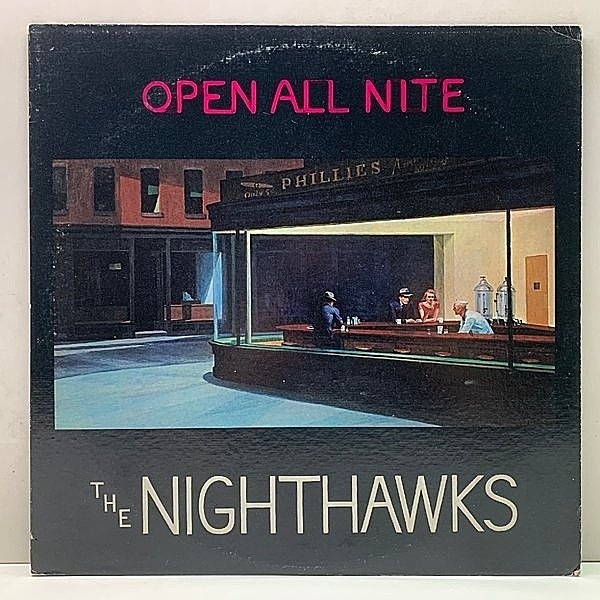 レコードメイン画像：美盤!! 初版 USオリジナル THE NIGHTHAWKS Open All Nite ('76 Adelphi) STERLING刻印 白人 モダンブルース・ロック／ナイトホークス LP