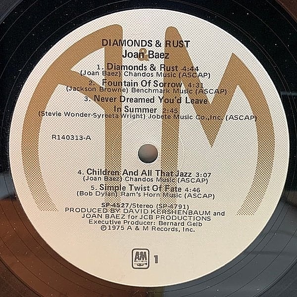 JOAN BAEZ / Diamonds & Rust (LP) / A&M | WAXPEND RECORDS JOAN BAEZ / Diamonds & Rust (LP) / A&M | WAXPEND RECORDS