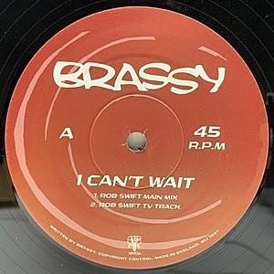 レコード画像：BRASSY / I Can't Wait