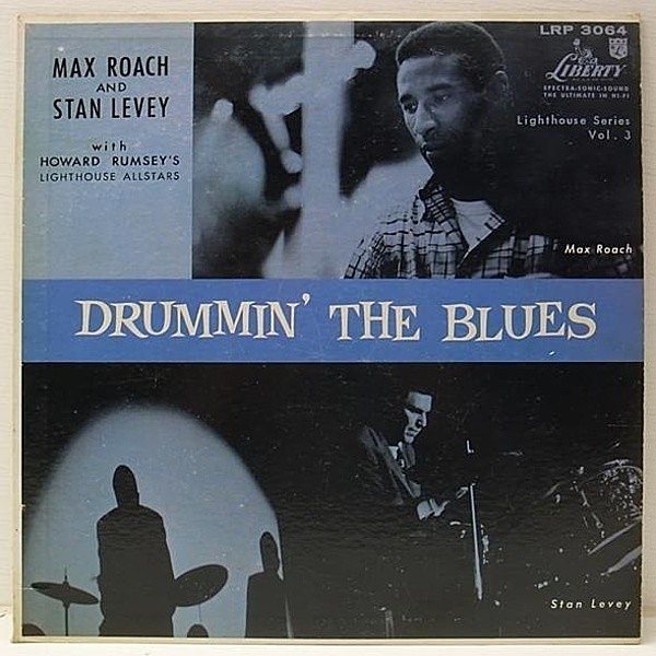 レコードメイン画像：美品 初回ターコイズ 両溝 MONO Orig. MAX ROACH / STAN LEVEY Drummin' The Blues (Liberty / LRP 3064)