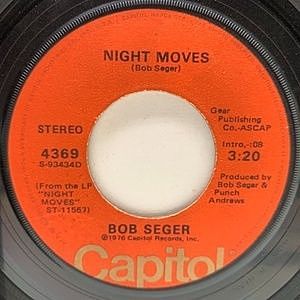 レコード画像：BOB SEGER / Night Moves / Ship Of Fools