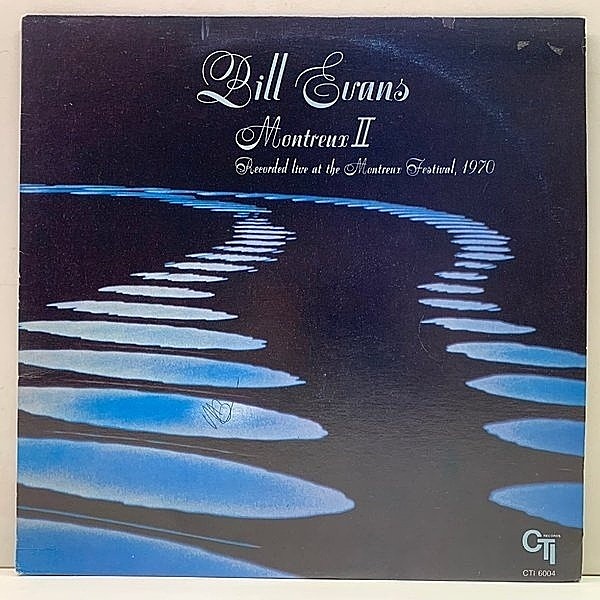 レコードメイン画像：美盤!! US初期プレス BILL EVANS TRIO Montreux II ('70 CTI) w/ Eddie Gomez, Marty Morrell 傑作ライヴ Later 70s? シングルジャケ