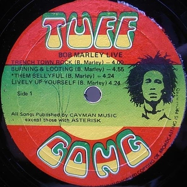BOB MARLEY / WAILERS / Live! At The Lyceum (LP) / Tuff Gong