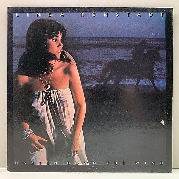 レコードメイン画像：良好盤!! 初版 7E規格 青aラベ USオリジ LINDA RONSTADT Hasten Down The Wind ('76 Asylum) リンダ・ロンシュタット 風にさらわれた恋