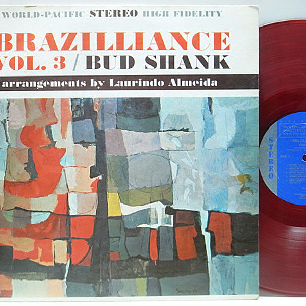 レコードメイン画像：赤盤 カラーヴァイナル Orig. BUD SHANK / LAURINDO ALMEIDA Brazilliance Vol. 3 (World Pacific / ST-1425)