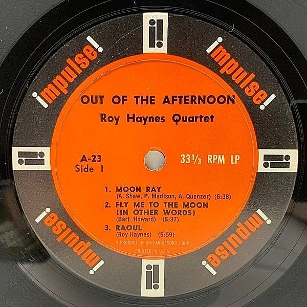 ROY HAYNES / Out Of The Afternoon (LP) / Impulse | WAXPEND