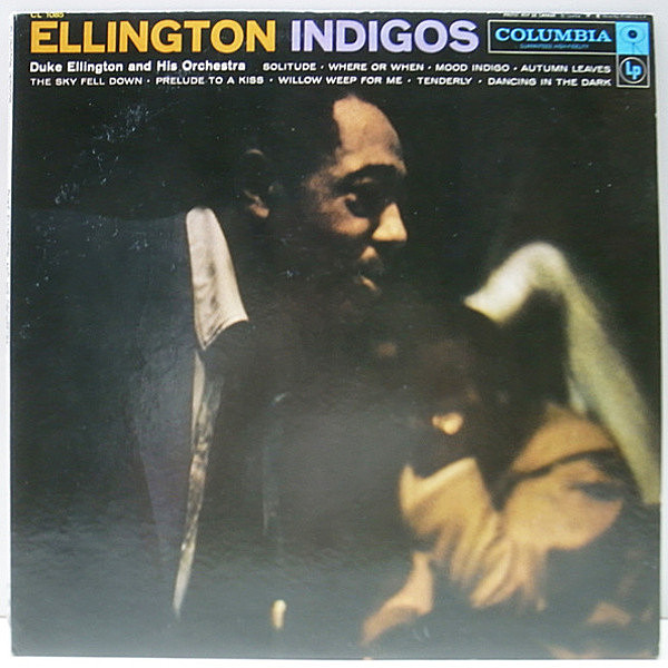 レコードメイン画像：美品!! MONO 6eye 深溝 オリジナル DUKE ELLINGTON Indigos ('58 Columbia) 代表曲＆スタンダードの好アレンジ・バラード集／中間派 名作！