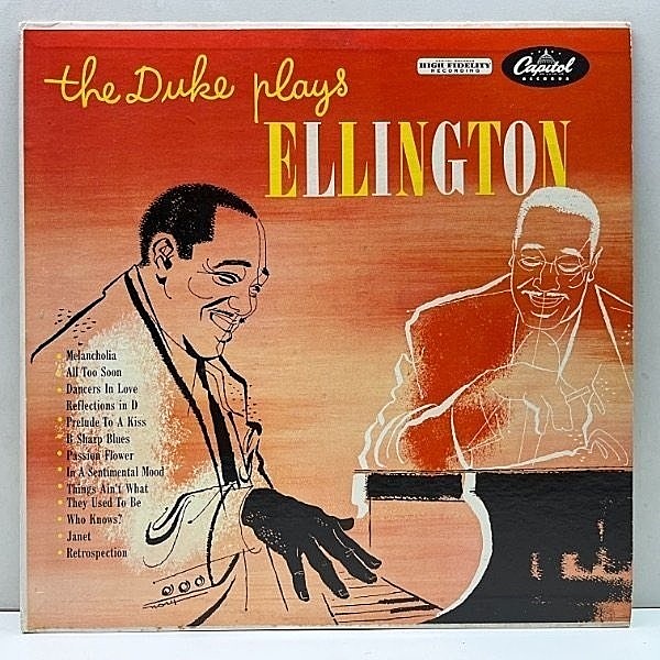 レコードメイン画像：【エリントンのトリオ演奏が聴ける人気盤】良好!! MONO 米初期ターコイズ DUKE ELLINGTON Plays Ellington (Capitol T 477) US モノラル