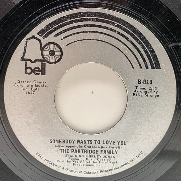 PARTRIDGE FAMILY / I Think I Love You (7) / Bell | WAXPEND