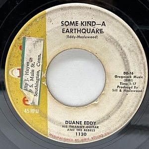レコード画像：DUANE EDDY / Some Kind-A Earthquake / First Love, First Tears